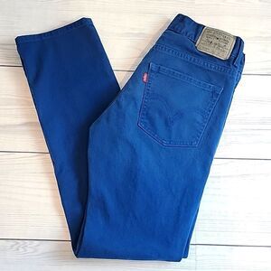 Levi's 510 red tag super skinny jeans turquoise blue Size 29X29